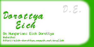 dorottya eich business card